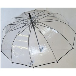 Grand parapluie transparent