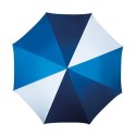 Parapluie de golf droit ouverture automatique - bleus et blanc