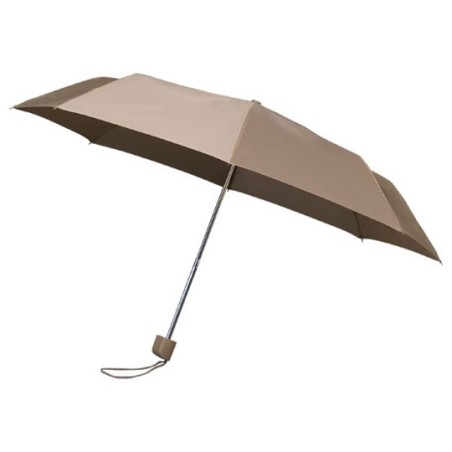 Parapluie pliant Falconetti droit ouverture manuelle - marron