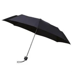 Parapluie pliant Falconetti poignée droite PVC noir ouverture manuelle - noir