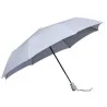 Parapluie pliant miniMAX manche noir droit ouverture automatique - blanc