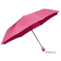 Parapluie pliant miniMAX manche noir droit ouverture automatique - rose
