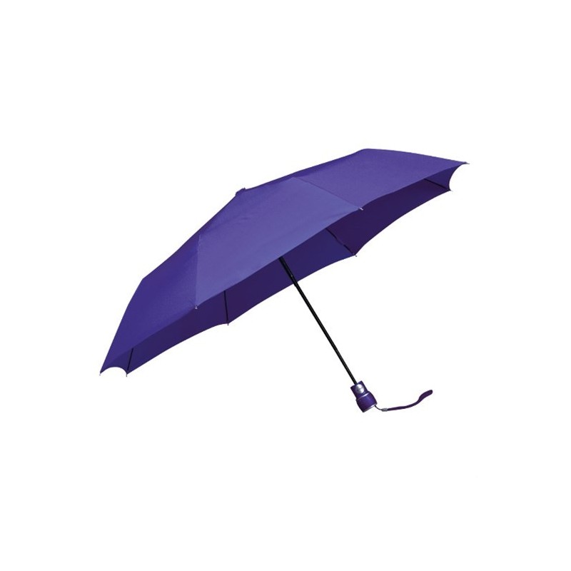Parapluie pliant miniMAX manche noir droit ouverture automatique - violet