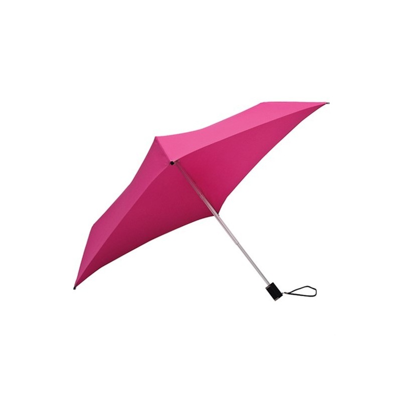 Parapluie pliant carré All Square droit ouverture manuelle - rose