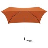 Parapluie pliant carré All Square droit ouverture manuelle - orange