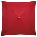Parapluie pliant carré All Square droit ouverture manuelle - rouge