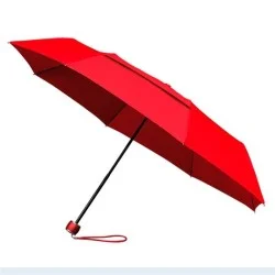 Parapluie pliant miniMAX ECO droit ouverture manuelle - rouge