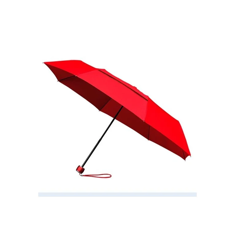 Parapluie pliant miniMAX ECO droit ouverture manuelle - rouge