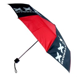 Parapluie pliant Amsterdam - noir et rouge