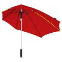 Parapluie tempête aérodynamique rouge