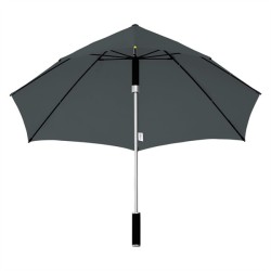 Parapluie tempête aérodynamique gris
