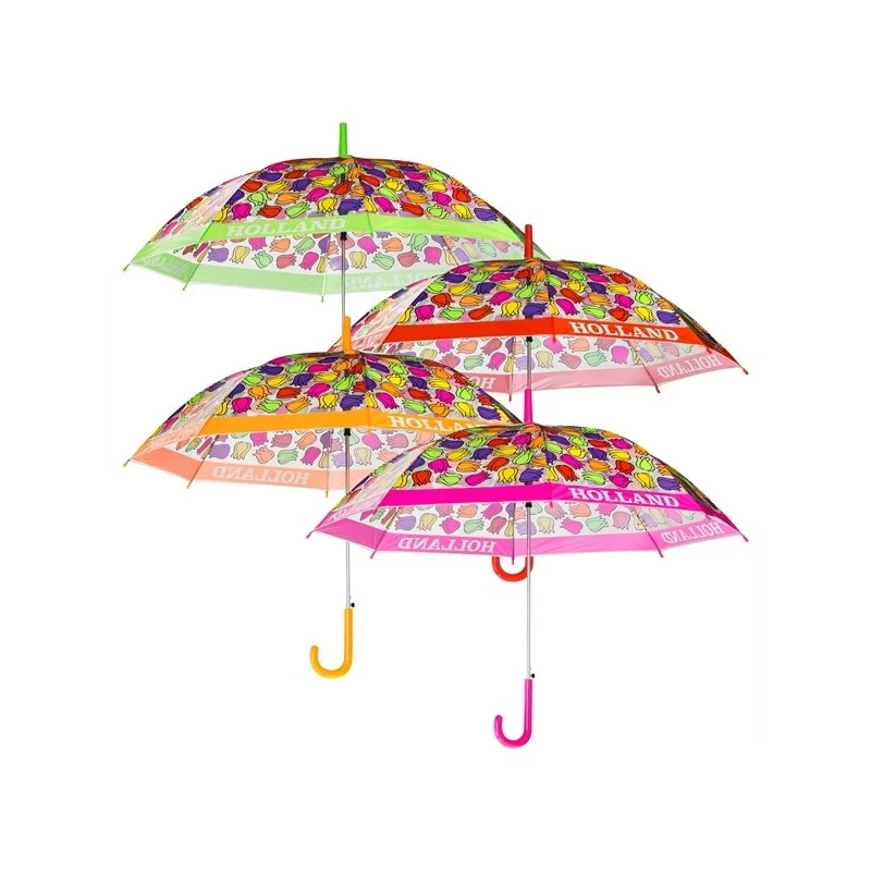 Parapluie transparent tulipe