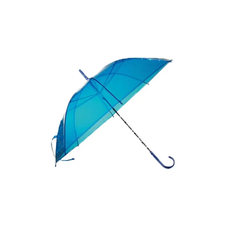 Parapluie bleu transparent