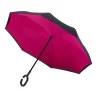 Parapluie inversé rose et noir