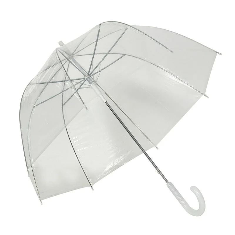 Grand parapluie transparent pliant de 102 cm