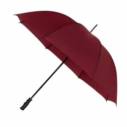 Parapluie de golf rouge foncé manuel résistant au vent