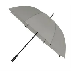 Parapluie de golf gris clair manuel résistant au vent