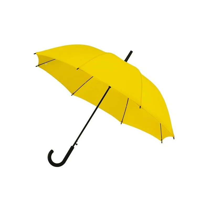 Parapluie Falconetti jaune automatique poignée canne