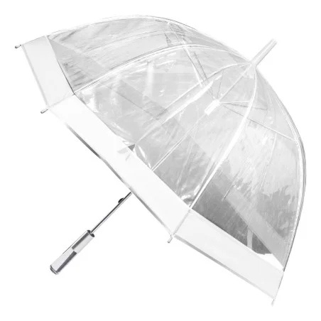 Parapluie cloche dôme transparent modèle blanc