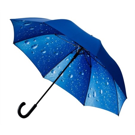 Parapluie de golf Falcone double couverture motif pluie bleu uni