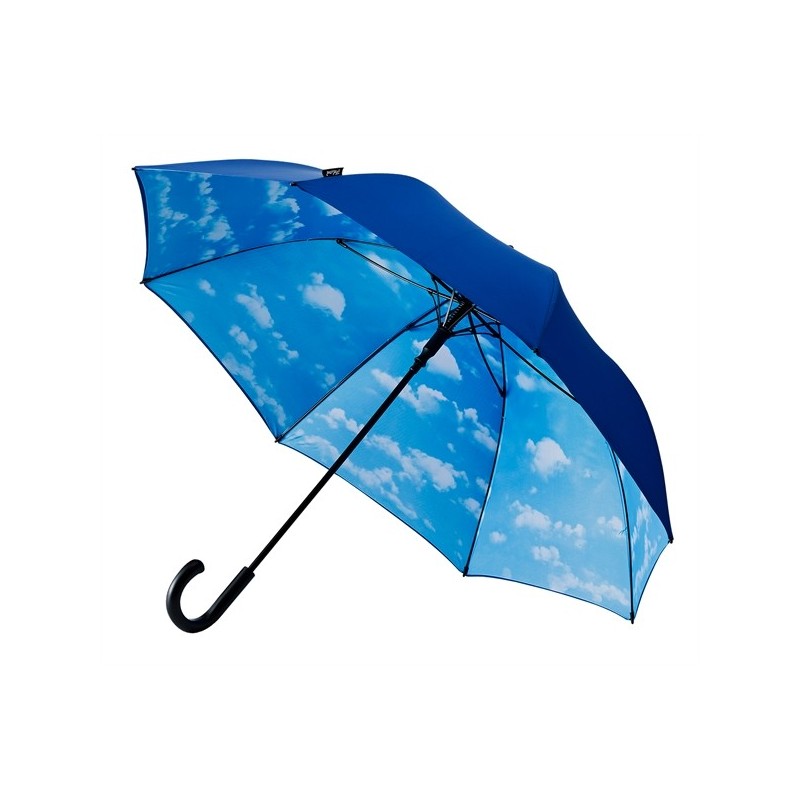 Parapluie de golf Falcone double couverture motif nuage bleu uni