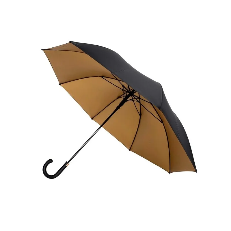 Parapluie de golf de luxe Falcone automatique résistant au vent - marron noir