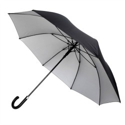 Parapluie de golf de luxe Falcone automatique résistant au vent - gris noir