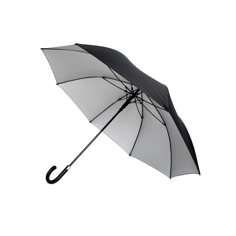 Parapluie de golf de luxe Falcone automatique résistant au vent - gris noir