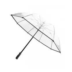 Grand parapluie golf transparent noir