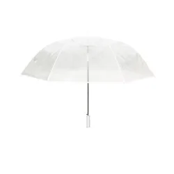 Grand parapluie golf transparent blanc