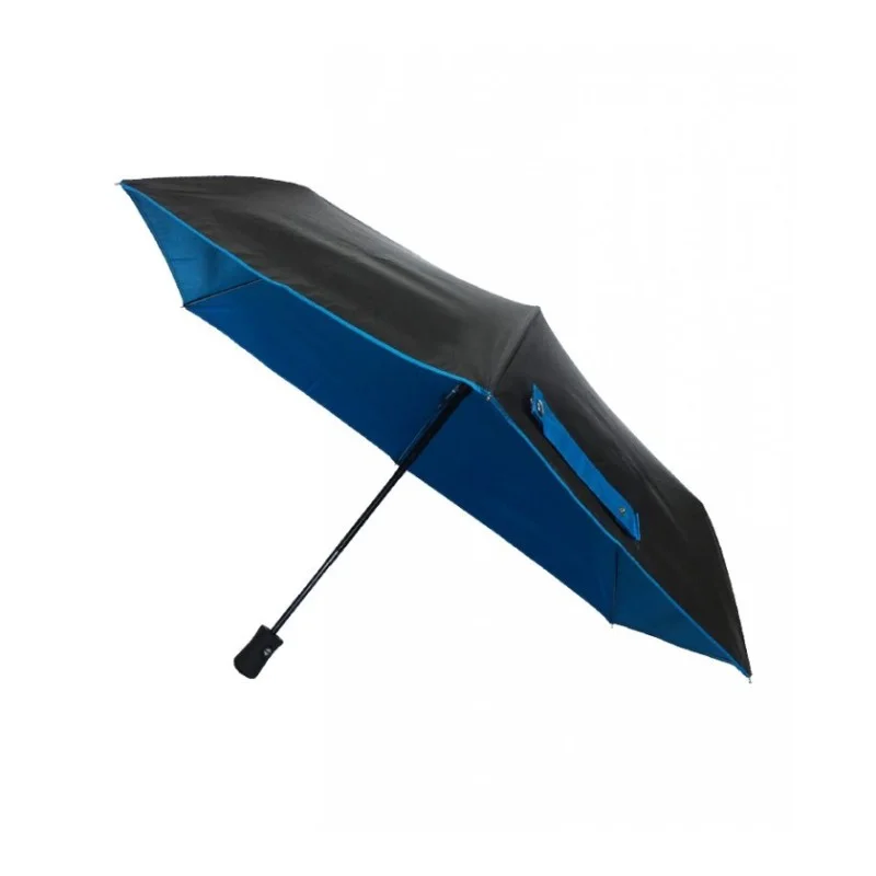 Parapluie pliant résistant au vent ouverture/fermeture automatique anti UV  - bleu noir