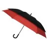 Parapluie 2 personnes double extension automatique - noir rouge