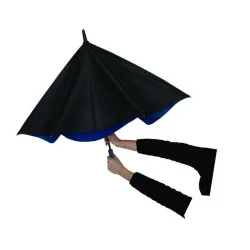 Parapluie 2 personnes double extension automatique - noir bleu