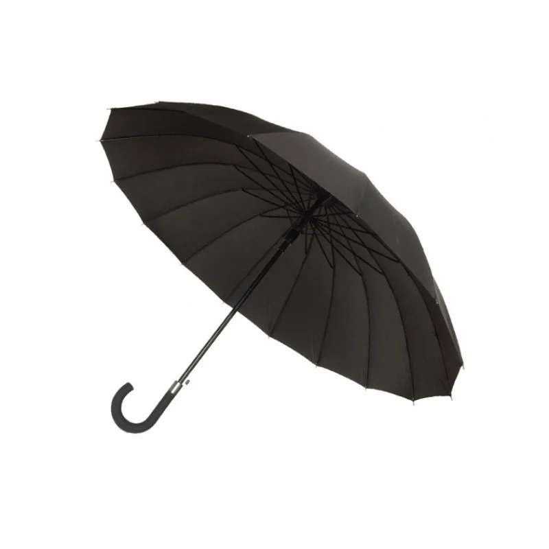 Parapluie gentleman automatique résistant au vent - noir