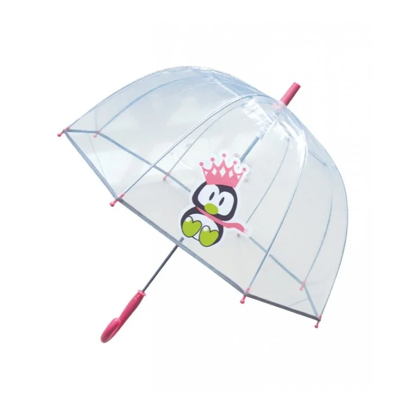 Parapluie enfant transparent pingouin