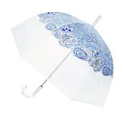 Parapluie transparent "Smart Bulle" poignée cristallisée