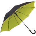Grand parapluie automatique résistant au vent double toile jaune