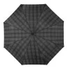 Parapluie pliant miniMax recourbé noir hachures automatique résistant au vent
