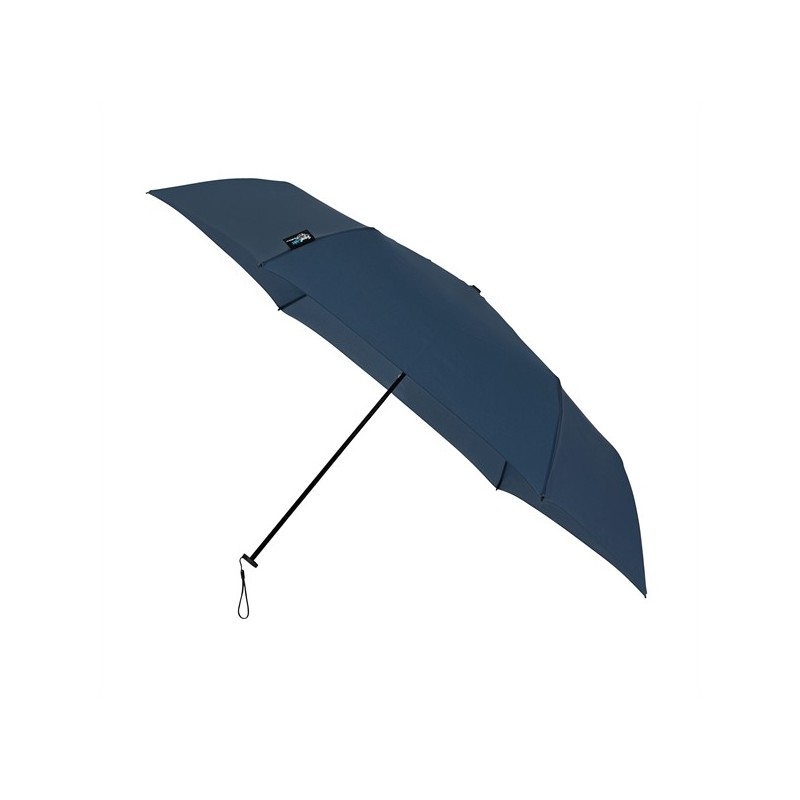 Parapluie pliant de voyage bleu foncé manuel droit résistant au vent