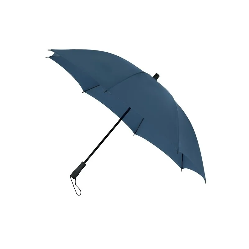 Parapluie de voyage bleu foncé manuel droit résistant au vent