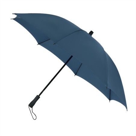 Parapluie de voyage bleu foncé manuel droit résistant au vent