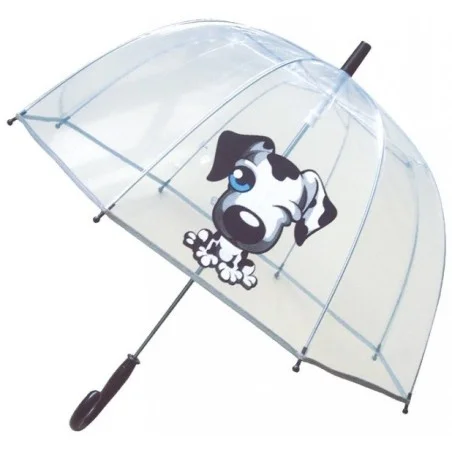 Parapluie enfant transparent chien