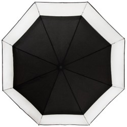 Parapluie transparent Falconetti pliant résistant au vent - noir