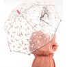 Parapluie enfant transparent manuel résistant au vent motif licorne