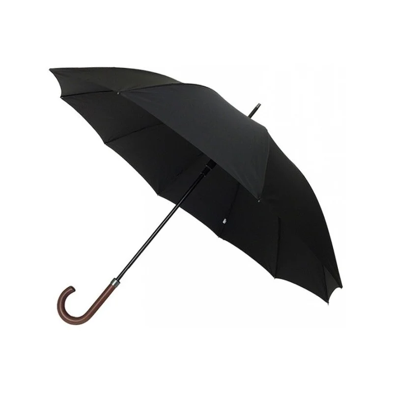 Parapluie canne homme résistant au vent ouverture automatique noir