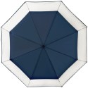 Parapluie pliant transparent Falconetti manuel résistant au vent - bleu foncé