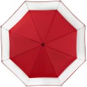 Parapluie transparent Falconetti pliant résistant au vent - rouge