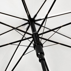 Parapluie homme Falconetti - résistant automatique - poignée canne - noir