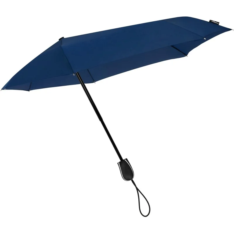 Parapluie tempête pliant aérodynamique STORMini bleu foncé