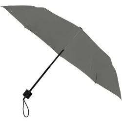 Parapluie pliant Falconetti poignée droite - manuel - gris
